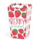 Big Dot of Happiness Berry Sweet Strawberry - Fruit Themed Birthday Party or Baby Shower Favor Popcorn Treat Boxes - Set of 12
